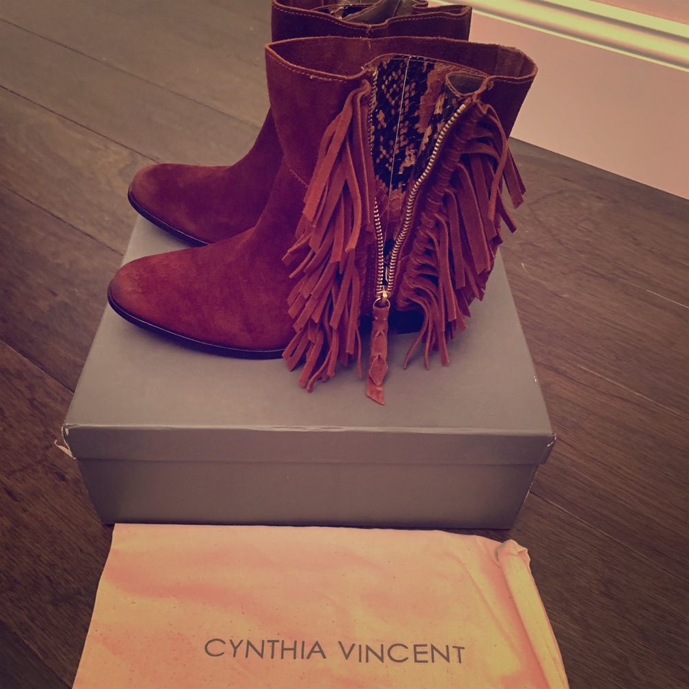 Cynthia Vincent Suede Booties